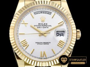 RDD0205A - DayDate 40mm Flt YGYG Silv Wht Roman Noob A3255 Mod - 12.jpg